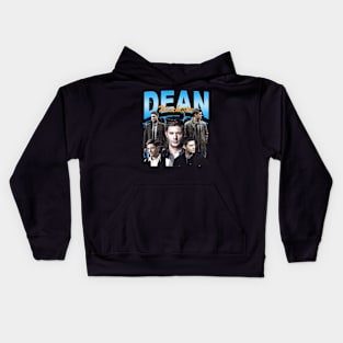 Dean Winchester Vintage Collage Kids Hoodie